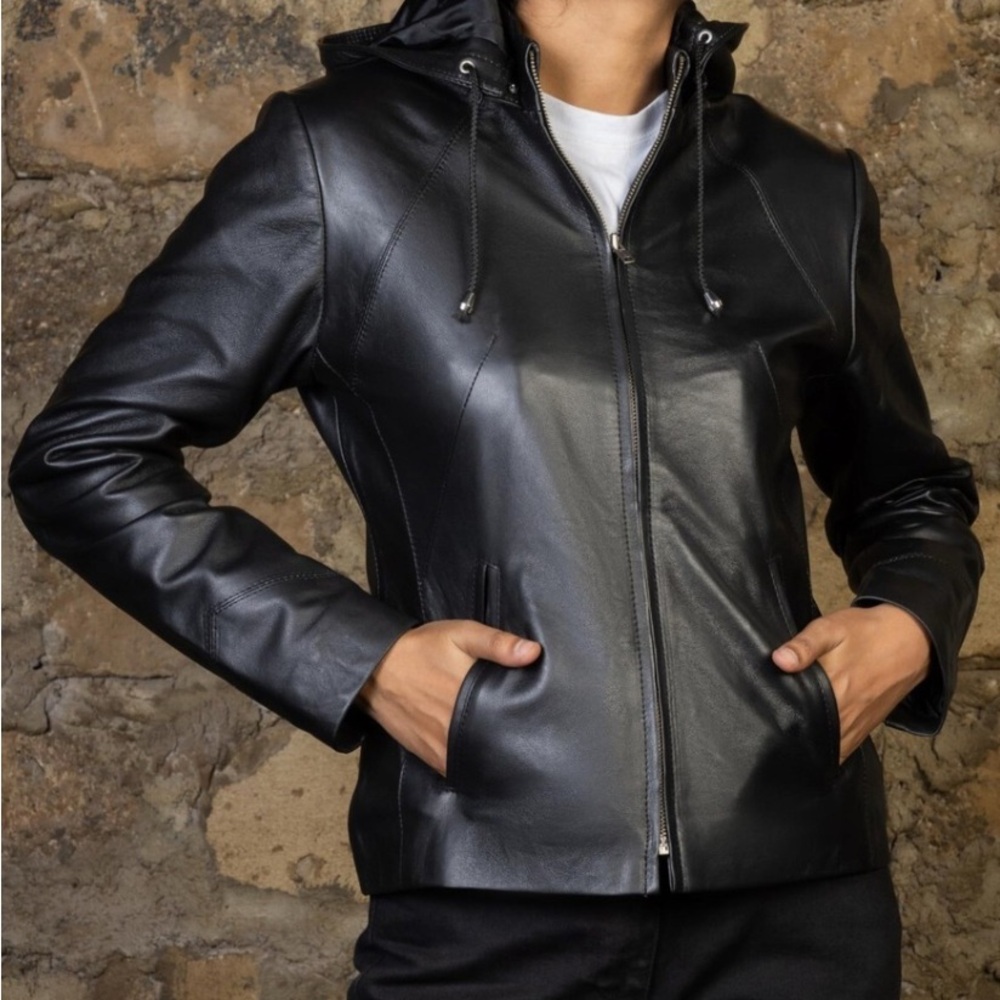 NWT Armani Collezioni 
Now Collection Leather Jacket